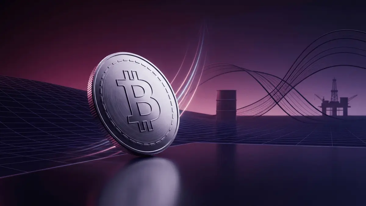 Bitcoin rising as oil prices and Treasury yields retreat, signaling renewed risk appetite.